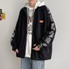 Moletom Jaqueta Baseball Nova Primavera e Outono Moda Masculina Tendência Roupas Masculinas Jaqueta Solta Gola Alta