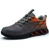 Zapatos de Protección Laboral Tejido Volador Transfronterizo para Hombre Transpirables con Puntera de Acero Antiaplastamiento Antiperforación Zapatos de Trabajo Zapatos Protectores de Seguridad de Alta Densidad Zapatos de Protección Antiguos