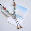 Elemento Wenchuang Collar de Cerámica Jingdezhen Joyería Artística de Mariposa Venta al por Mayor Accesorios Estilo Artístico Guofeng Nuevo Estilo Chino