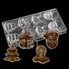 Molde de Chocolate de Plástico Duro PS Molde de Cubitos de Hielo Rosa Herramientas para Hornear Gelatina 3D Disponibles en Varios Estilos