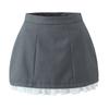 Pure Desire Style Sexy Hip Skirt 2025 Primavera e Verão Nova Costura Renda Sideband Underwear A-word Anti-running Minissaia leve