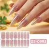 Fábrica Zhengxiang Personalizado Oem Gradiente Rosa Cebola Arco-Íris Película para Esmalte de Unha Adesivos de Nail Art 3D Europeus e Americanos Temu Adesivos de Unha Odm