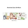 Lindos Animales Pequeños del Bosque Pegatinas de Pared Autoadhesivas Búho Mapache Ciervo Sika Pegatina Decorativa para Habitación Infantil BR0246F