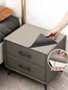 Protetor de Mesa de Cabeceira de Couro Almofada Dupla Face para Mesa de Café Quarto de Celebridade na Internet Mesa de Escrivaninha Desktop Pano de Cobertura Simples Italiano Sem Lavagem