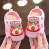 Sandálias Fechadas de Capivara para Crianças para o Verão, Tamancos Estilo Desenho Animado para Meninos e Meninas, Tamancos Externos para Meninas