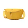 Bolsa de sela feminina transfronteiriça, bolsa transversal leve e estilosa, bolsa de bolinho de cor sólida para o dia a dia, bolsa de ombro sob o braço em tecido de nylon de cor sólida