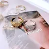 Anillo Ojo del Diablo para Mujer Diseño de Moda Ins Europeo y Americano Ojos de Corazón Incrustados con Zircón Anillo con Patrón de Sello de Ojo Azul