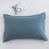 Fundas de almohada de algodón 100% cepillado 48x74 cm, juego de dos, fundas para cojines de algodón puro para adultos, tamaño grande 50x80 cm, pieza única