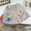 Camiseta de manga corta para niño, estilo nuevo de verano 2026, fina, cuello redondo, estampada, de manga corta, ropa de verano
