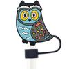 Serie de Halloween de dibujos animados tapa para popote PVC pegamento suave accesorios decorativos para popote tapa antipolvo para popote desmontable 10mm