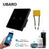 Interruptor Inteligente Wifi Tuya Ruso Panel de Vidrio Templado Aplicación de Voz Marusya Interruptor de Fuego Cero Único