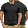 Camiseta Informal Transpirable de Manga Corta Sólida con Estampado 3D para Hombre, Nuevo Estilo de Verano, Transfronteriza