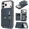 Aplicable a iPhone 18 Funda Magnética Dos en Uno Samsung S26 Portatarjetas Carga Inalámbrica MagSafe Funda de Cuero