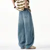 2026 Verano Nuevo Estilo Hombres Sueltos Pierna Recta Americano Moderno Retro Lavado Casual Jeans
