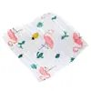 Pañuelo Cuadrado de Seersucker 100% Algodón 25*25 Venta al por Mayor Pañuelo para Babas Plegado de Seis Capas Suave Absorbente Estampado de Alta Densidad Pañuelo Cuadrado Pequeño