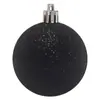 Decorações de Árvore de Natal Atacado 4/5/6/8/10cm Brilhante Fosco Glitter Galvanizado Plástico Bola de Natal Pingente