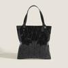Bolsa Rombus Geométrica 2026 Novo Estilo Bolsa Feminina Japonesa e Coreana Versátil Bolsa de Ombro de Axila Simples Grande Capacidade Bolsa de Mão Bolsa Tote