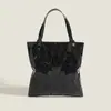 Bolsa Tote Acolchoada Patchwork Geométrico Tendência Nova Primavera/Verão 2026 Versátil Grande Capacidade Bolsa de Mão Floral Bolsa de Ombro para Compras
