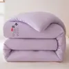 Colcha de algodão cru Classe A com fibra de soja para mães e bebês, colcha grossa de inverno, colcha de algodão puro, colcha para dormitório estudantil, fábrica no atacado