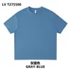 Camiseta de Algodón Puro Cuello Redondo Talla Europea 280g, Camiseta de Manga Corta Transfronteriza, Uniforme de Clase Personalizado, Uniforme de Grupo Estudiantil, Impresión Digital Serigrafía
