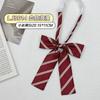 Corbata de Estilo Japonés a Rayas Tokyo Estacional Jk Estilo Original Estudiante Universitario Colegial Roja Cian Dorada con Colección de Corbatas para Mujer