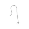 Venta al por mayor de fábrica Simple Acero Inoxidable Gancho para Oreja Accesorios Pendientes Joyería Chapado en Oro de 18K Gancho para Oreja Pendientes Semi-terminados Venta Directa