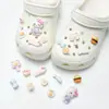 Zapatos de Madera Adorables con Mariposa de Perla de Venta Caliente Accesorios para Zapatos Hebilla de Zapato Desmontable DIY Decoraciones de Zapatos de Dibujos Animados para Primavera y Verano