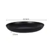 Prato de Jantar Estilo Japonês 23cm de Palha de Trigo Prato para Cuspir Ossos Prato de Frutas Família Estudante Salada Prato de Frutas Utensílios de Mesa