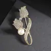Broche Elegante de Perlas y Mariposas Estilo Coreano para Mujer, Broche Versátil de Pedrería, Pin Creativo Anti-Exposición, Fábrica de Accesorios para Trajes