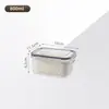 Cesta escurridora de comercio electrónico transfronterizo, caja para conservar la frescura, material plástico PP con tapa, caja de almacenamiento para refrigerador, caja para alimentos, caja sellada al por mayor