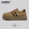 Zapatillas de Entrenamiento Alemanas de Suela Gruesa Universales para Mujer, Nuevo Modelo Popular 2025, Zapatos de Algodón Gruesos Calientes de Invierno, Tenis Casuales para Viajar