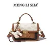 Bolso Cuadrado Pequeño Nuevo de Jacquard Estilo Chino, Nuevo Modelo Primavera y Verano, Hebilla de Cierre Superior Abatible, Bolso de Hombro Único Cruzado para Mujer, Bolso de Mano para Viajes de Negocios