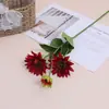Flores Artificiales 3 Girasoles Decoración Hogar Sala de Estar Floricultura Flores Falsas Girasol Colocación Salón de Bodas Flores de Seda