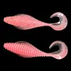 Cebo Luya con tornillo, cebo blando, rollo de cola, pupa voladora, 8 cm/10,5 cm, cebo falso Luya, material de PVC, fábrica al por mayor