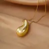 Collar de cadena para clavícula de metal liso con forma de gota de agua transfronterizo para mujer, europeo y americano, deseo, más vendido, collar con colgante de gota de agua, moderno
