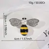 Broche de Pérola Abelha Inseto Diamante Sentido de Alto Padrão Pins de Nicho Corsage de Strass Feminino Acessórios de Vestuário de Alto Padrão