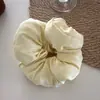 Goma para el pelo tipo choux de crema de estilo coreano, suave, rellena de algodón, 2026, nueva colección de primavera, dulce y fresca, para coleta