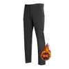 Calça Soft Shell Funcional à Prova de Vento e Impermeável para Outono e Inverno, Leve, Quente, com Forro de Veludo, Casual, para Homens