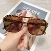 Gafas de sol modernas y populares, con un diseño de doble puente, perfectas para hombres y mujeres, con un estilo hip-hop, monturas cuadradas geniales y un efecto adelgazante para rostros más grandes