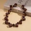 Collar de Perlas con Cuentas de Vidrio Acrílico Transfronterizo Europeo y Americano, Cadena Versátil para Suéter, Collar de Lujo Ligero de Alta Gama para Mujer