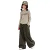 Conjunto de Otoño para Niñas 2026 Nuevo Estilo Niños Medianos y Grandes Moda Chic Estilo Coreano Cardigan de Punto con Letras Conjunto de Shorts