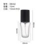 Botella Dispensadora de Perfume Transparente Botella de Perfume Botella Vacía 15ml Botella de Perfume de Vidrio Botella Dispensadora de Spray a Presión Cuadrada