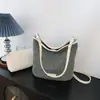 Bolso tote casual y relajado de gran capacidad para mujer, nuevo estilo verano 2026, bolso de hombro y cruzado de moda casual tejido