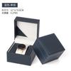 Caja de Reloj de Ángulo Recto con Patrón Lichi de Cuero PU Personalizado Sentido de la Moda Caja de Embalaje para Reloj de Pulsera Caja de Reloj Verde Caja de Almacenamiento para Relojes
