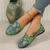 Nuevos Zapatos Planos de Primavera y Otoño para Mujer, Mocasines de Punta Fina, Zapatos Slip-On de Tacón Bajo, Zapatos de Boca Baja de Talla Grande para Mujer