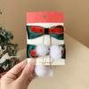 Pinza para el pelo de estrella roja de Año Nuevo y Navidad, pinza lateral de bola de pelo para flequillo, accesorios para el pelo para vestirse