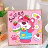 Pintura de Diamantes para Niños Kuromi Hecho a Mano DIY Pintura de Pegatinas de Diamantes Sanrio Pintura de Diamantes con Diamantes Completos 5D Tamaño Pequeño