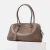 2026TR Bolsa de Bowling Boston Camurça de Vaca Camada Superior Simples Alta Qualidade Para o Trabalho Ombro Único Sob o Braço