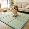 Esterilla Refrigerante de Seda de Hielo para Verano, Esterilla Plegable para Piso, Transpirable, Antideslizante, Esterilla para Gatear de Niños, Esterilla para Descanso de Mediodía Tatami