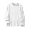 320g Veludo Dupla Face Pesado Lã de Ovelha Seda Aquecimento Infravermelho Distante e Quente Camiseta Básica de Gola Alta Camiseta de Manga Longa Casaco de Outono